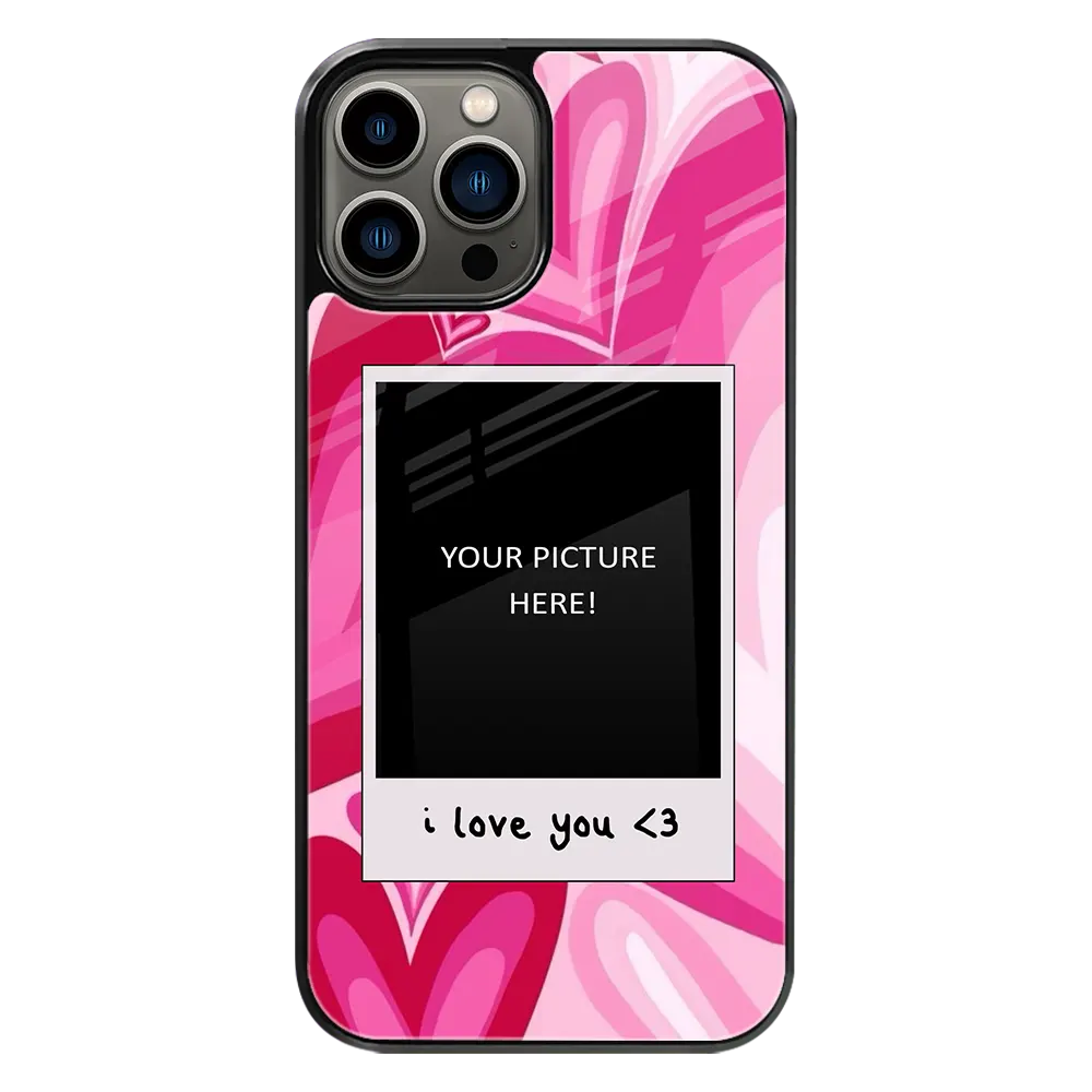 Polaroid Personalised Glass Phone Case