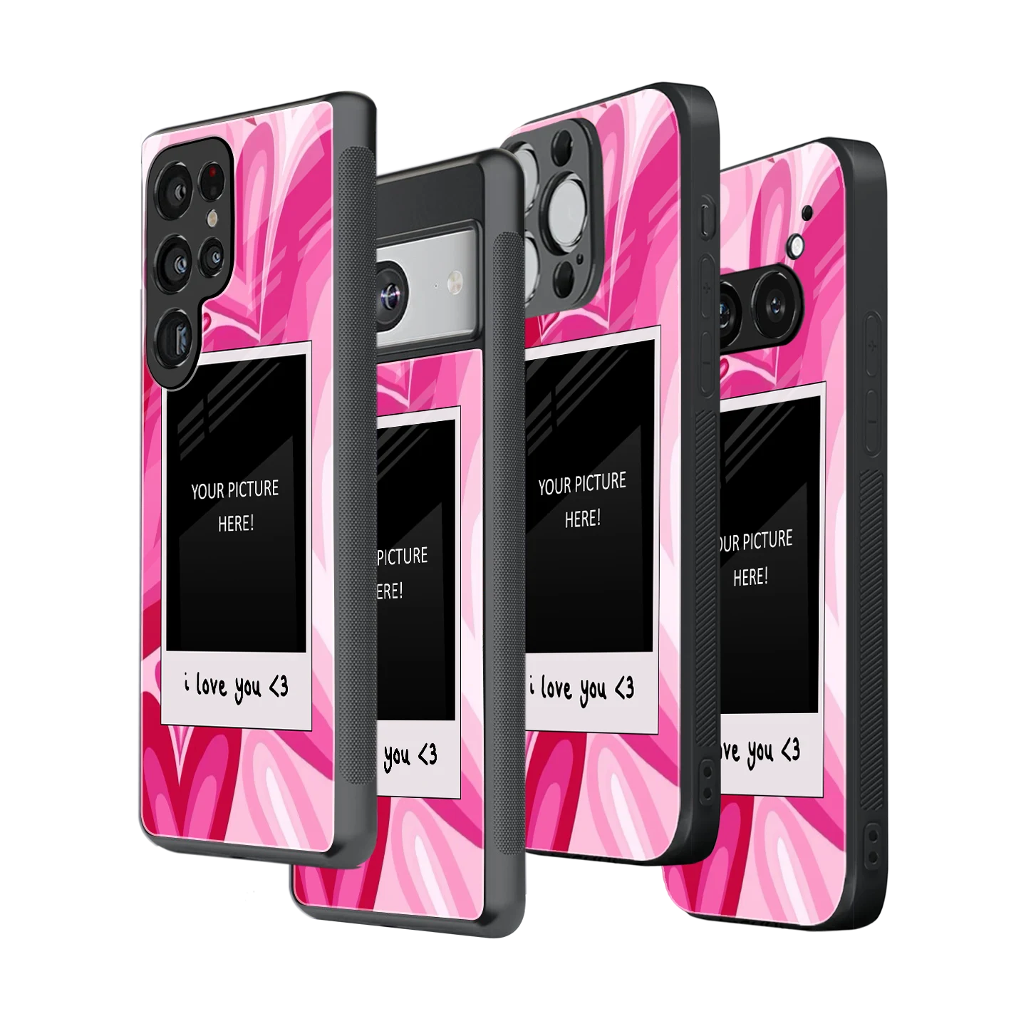 Polaroid Personalised Glass Phone Case