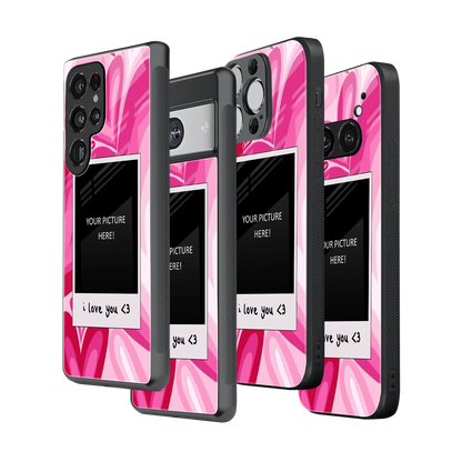 Polaroid Personalised Glass Phone Case