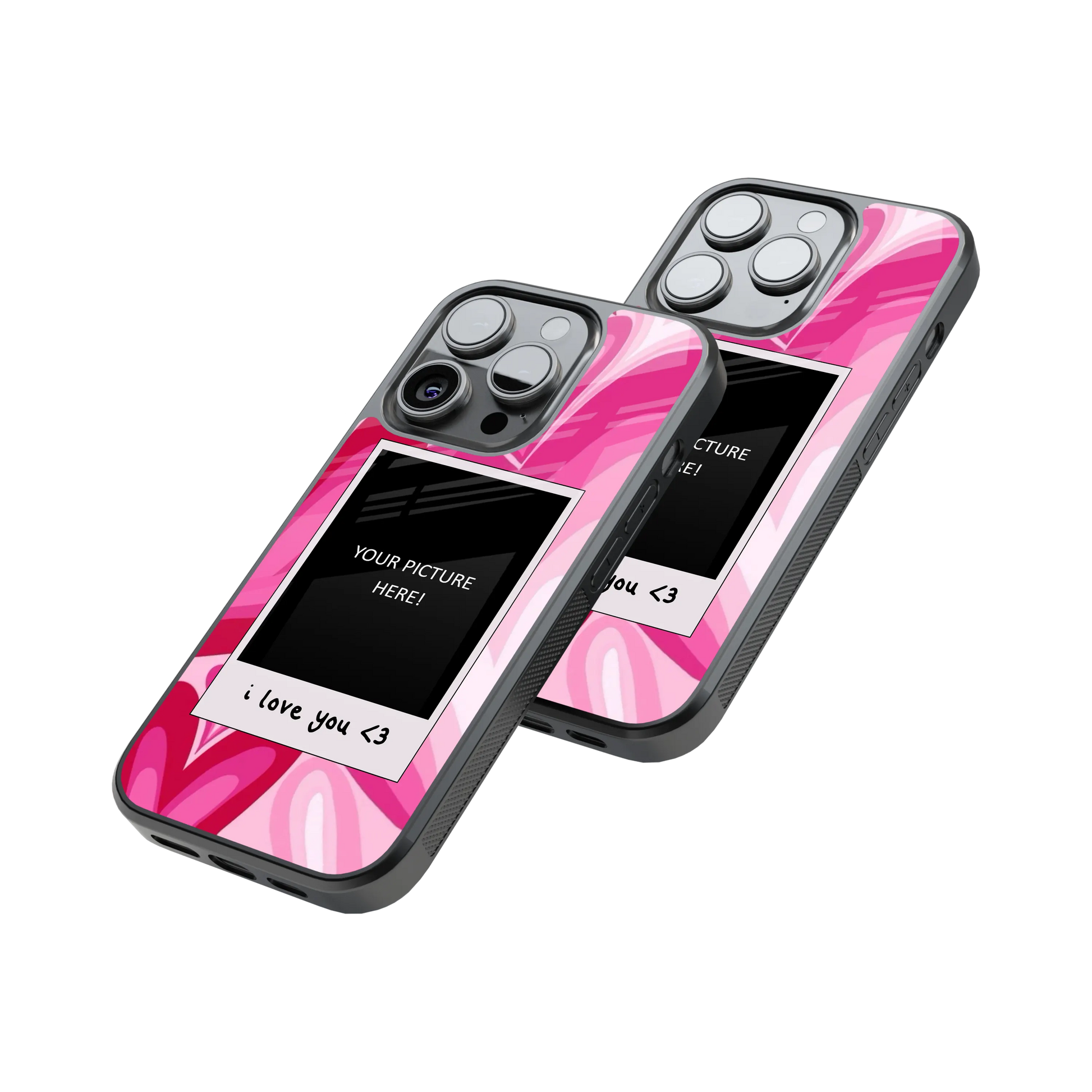 Polaroid Personalised Glass Phone Case