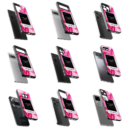 Polaroid Personalised Glass Phone Case