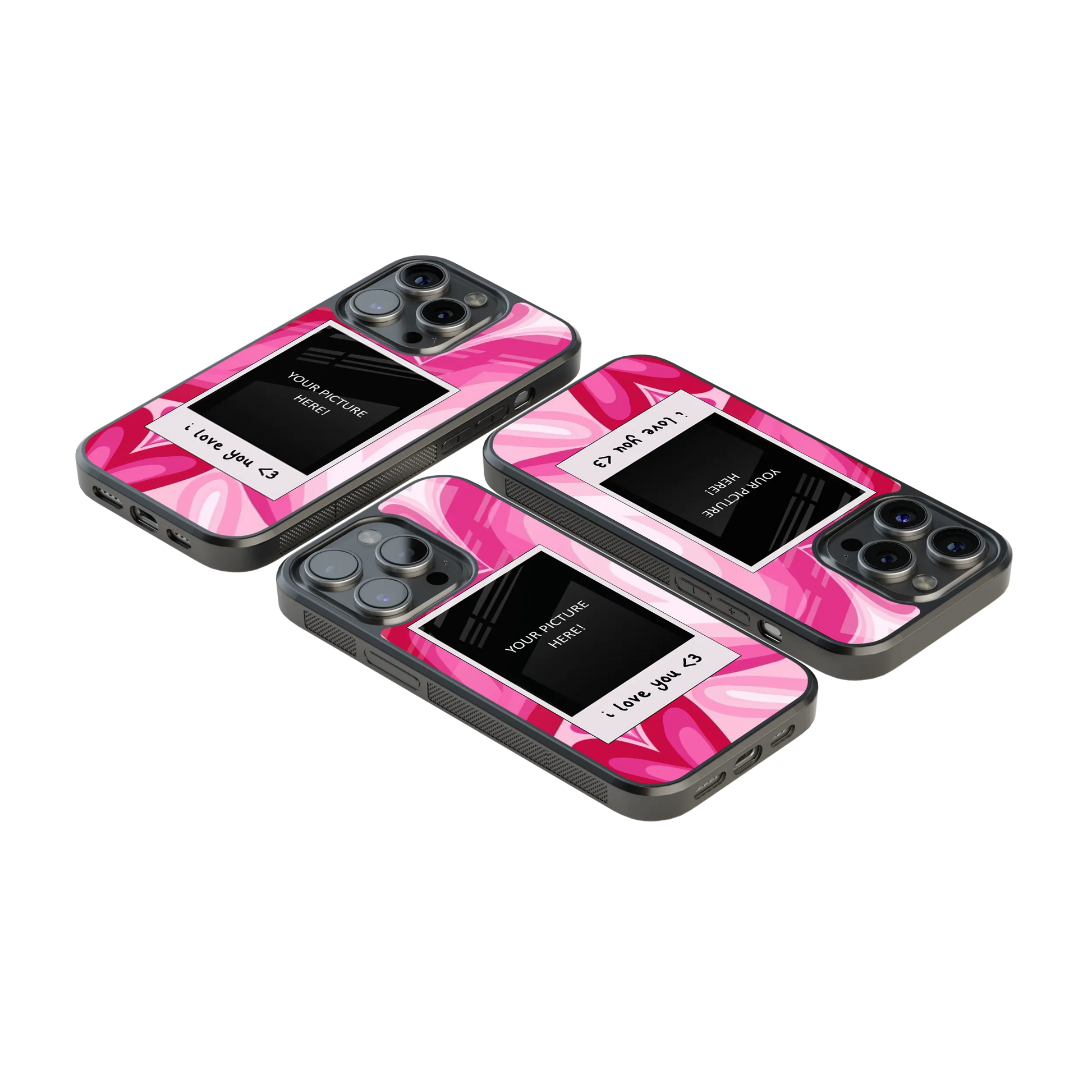 Polaroid Personalised Glass Phone Case