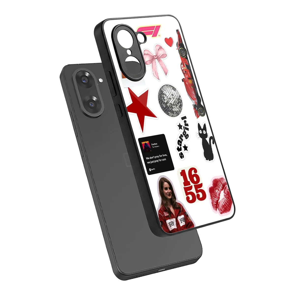 Formula 1 Fever sleek oneplus nord ce5 5g cover with tempered glass back and TPU edges