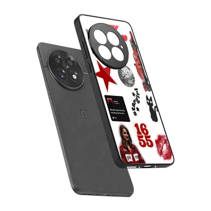 Formula 1 Fever sleek oneplus 13 cover with tempered glass back and TPU edges
