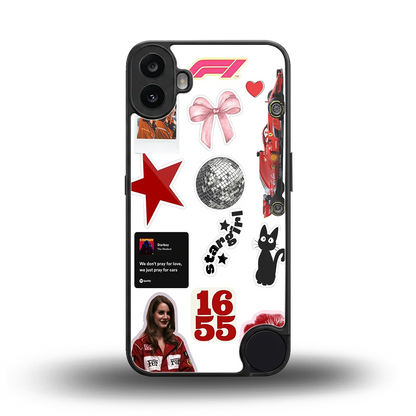 Formula 1 Fever back phone cover | glass case for cmf nothing phone 1