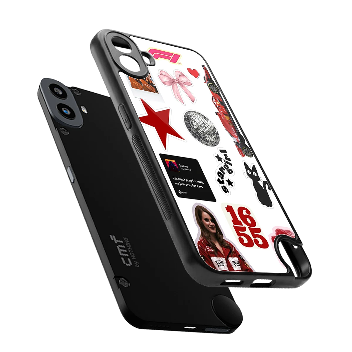 Formula 1 Fever sleek cmf nothing phone 1 cover with tempered glass back and TPU edges