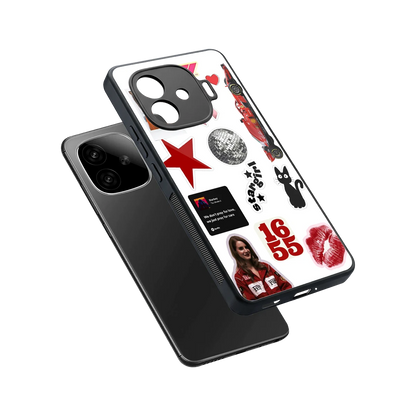 Formula 1 Fever sleek iqoo neo 10r 5g cover with tempered glass back and TPU edges