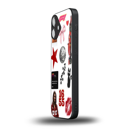 Formula 1 Fever iphone 16 plus mobile cover | shockproof glass phone case