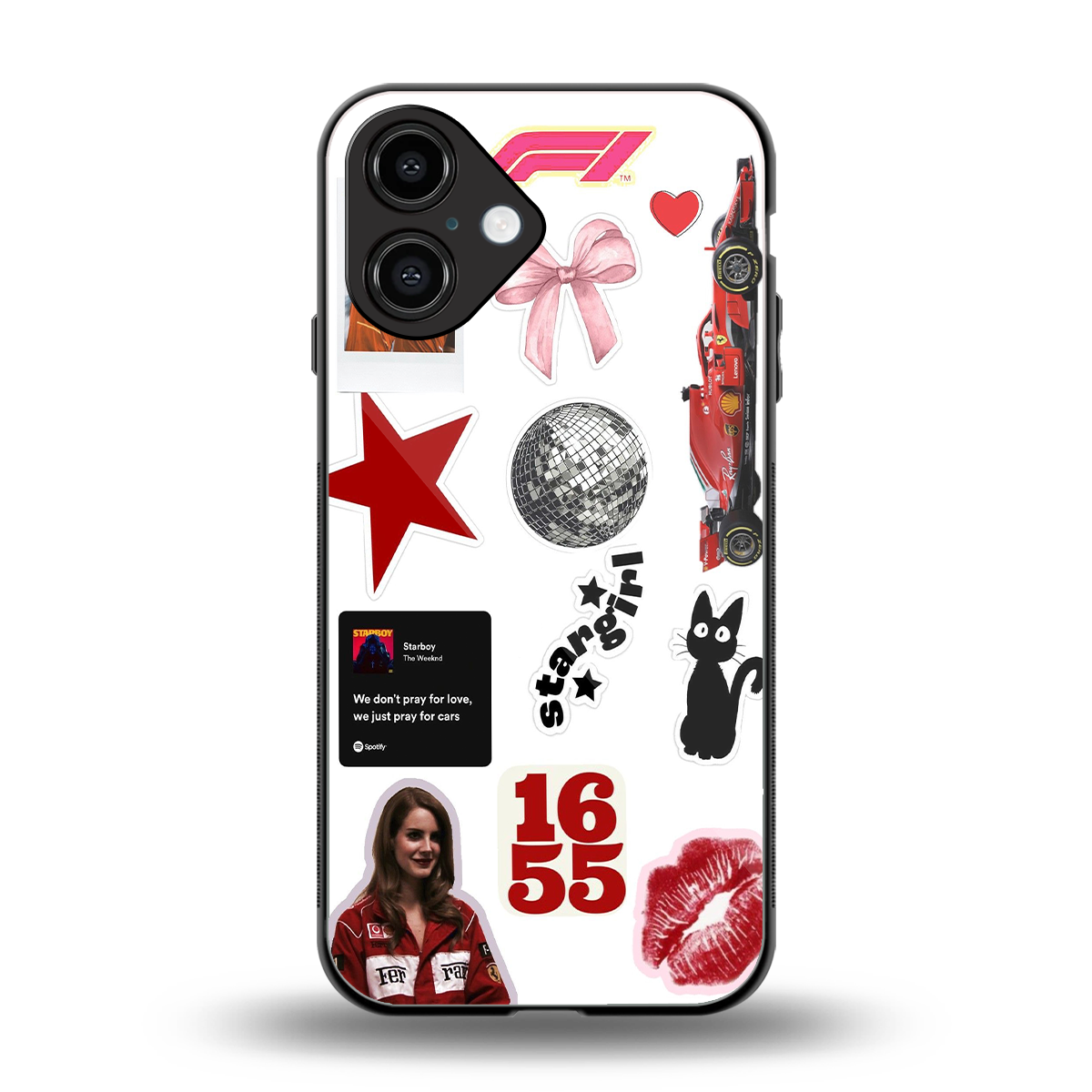 Formula 1 Fever back phone cover | glass case for iphone 16