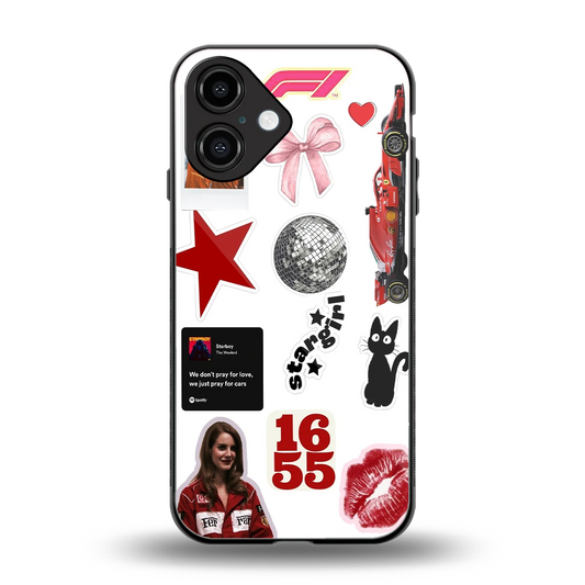 Formula 1 Fever back phone cover | glass case for iphone 16