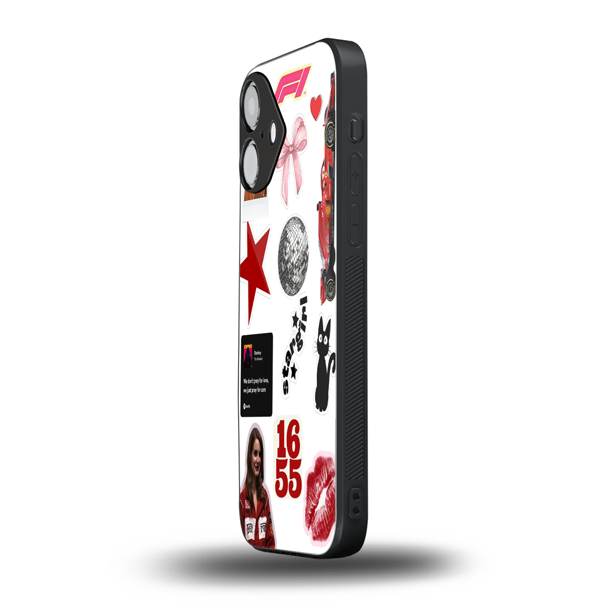 Formula 1 Fever iPhone 16 mobile cover | shockproof glass phone case