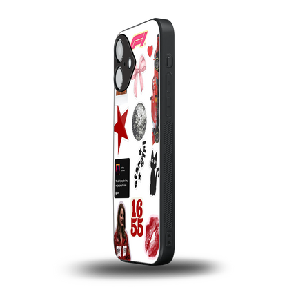 Formula 1 Fever iPhone 16 mobile cover | shockproof glass phone case