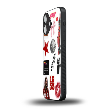 Formula 1 Fever iPhone 16 mobile cover | shockproof glass phone case