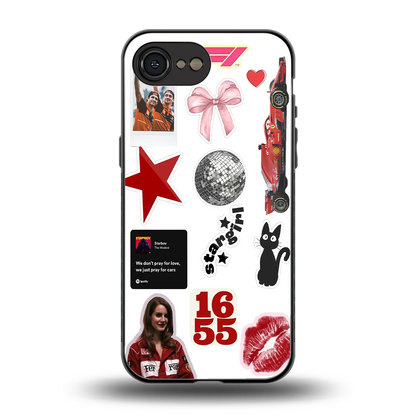 Formula 1 Fever back phone cover | glass case for iphone 16e