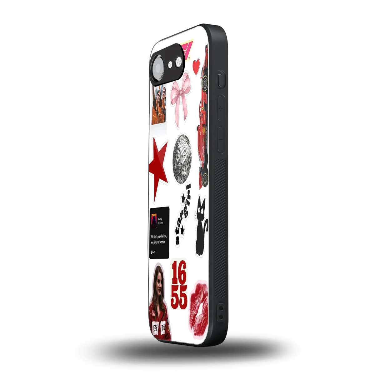 Formula 1 Fever iphone 16e mobile cover | shockproof glass phone case