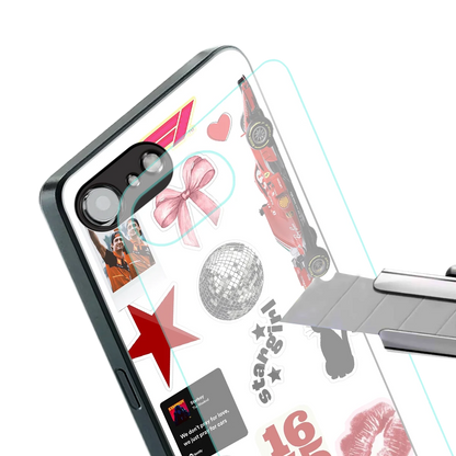 Formula 1 Fever stylish phone case for iphone 16e | glossy glass and slim fit