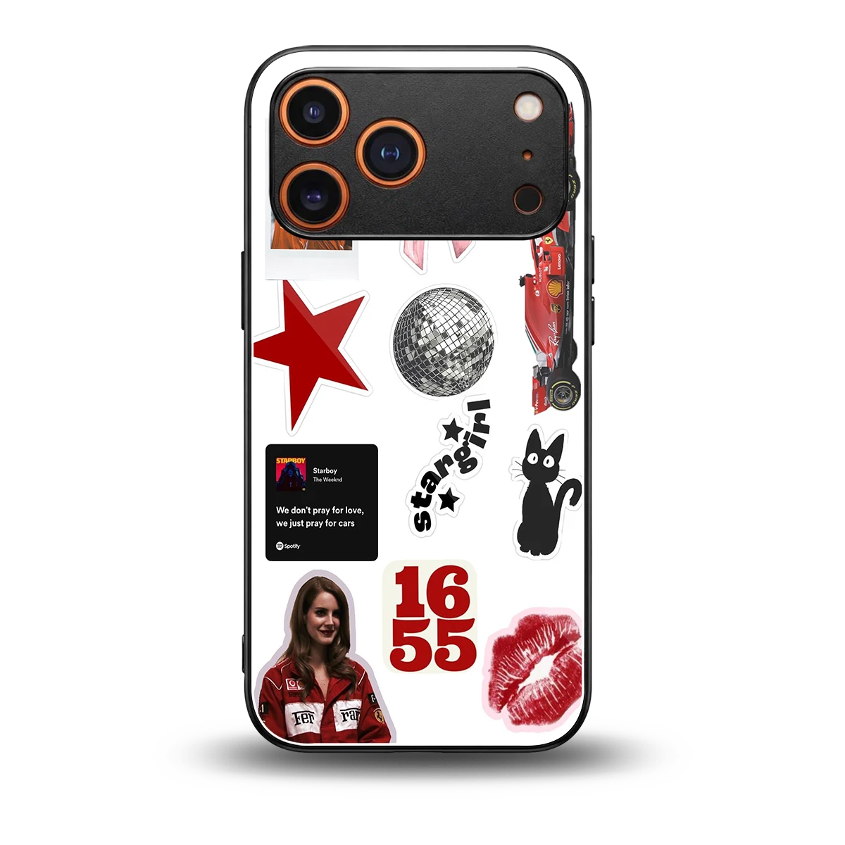 Formula 1 Fever back phone cover | glass case for iphone 17 pro