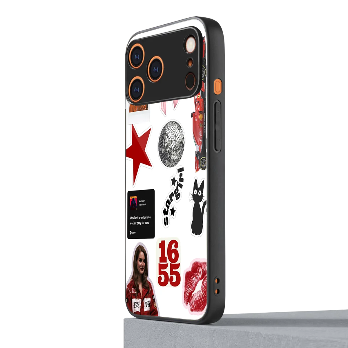 Formula 1 Fever iphone 17 pro mobile cover | shockproof glass phone case