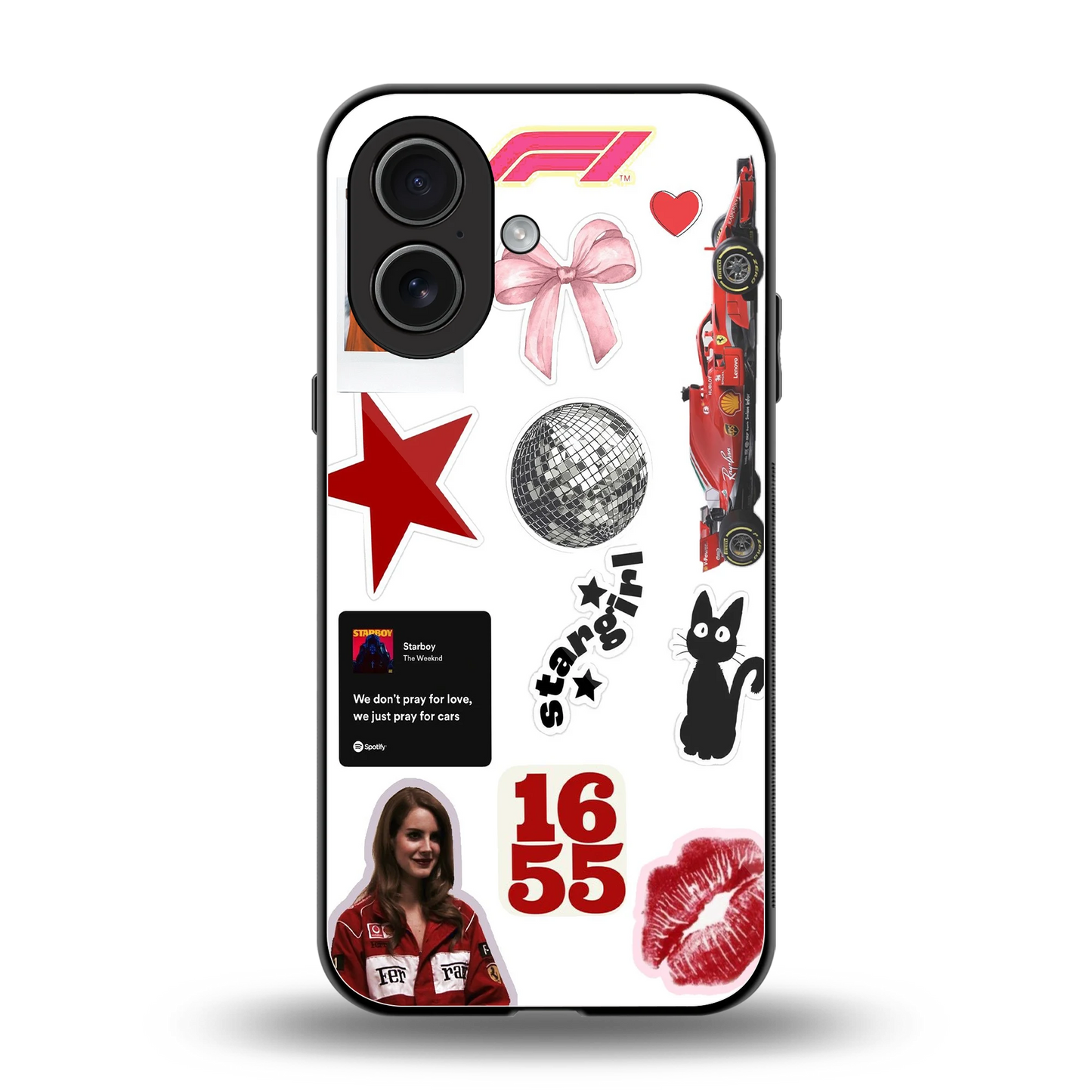 Formula 1 Fever back phone cover | glass case for iphone 17