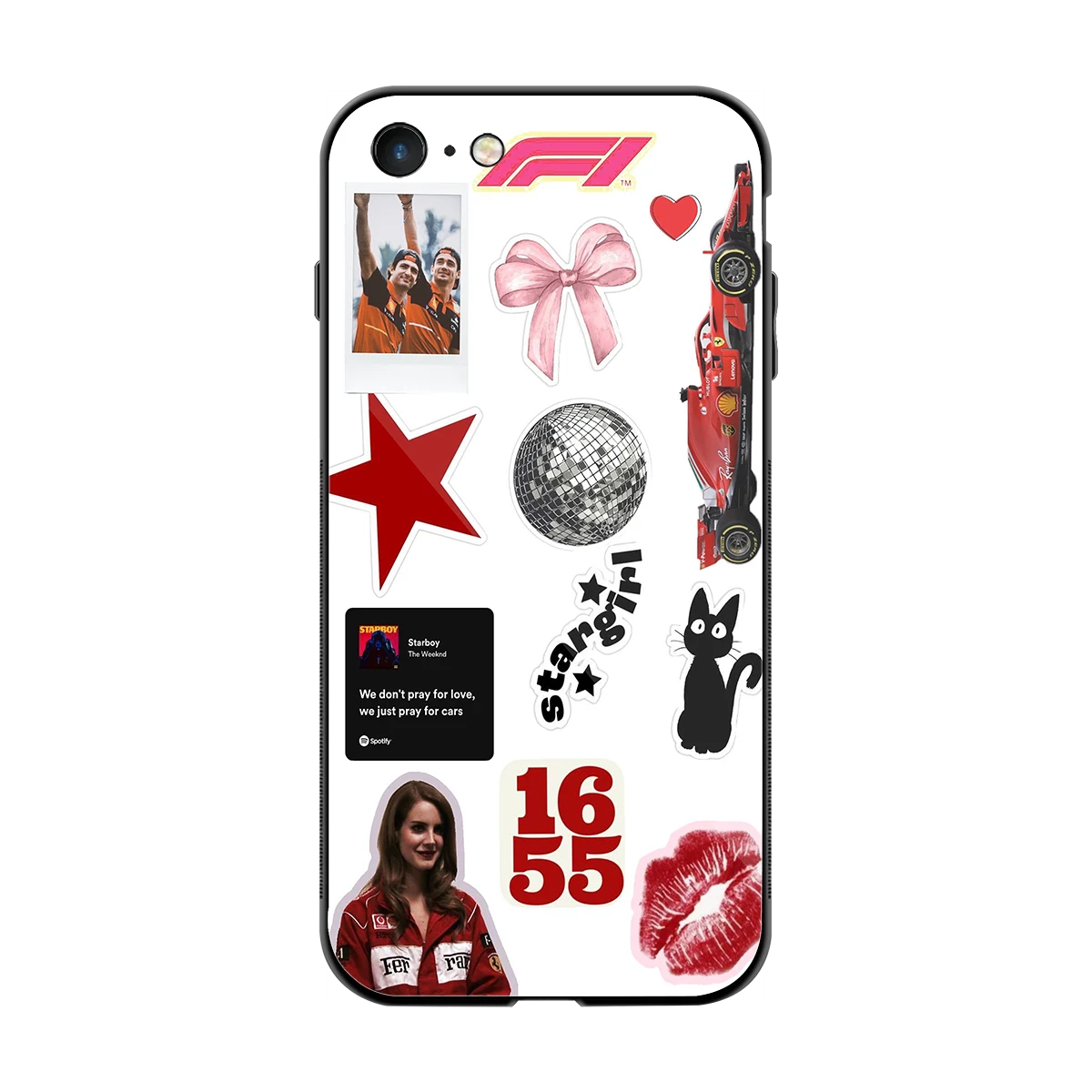 Formula 1 Fever back phone cover | glass case for iphone 7