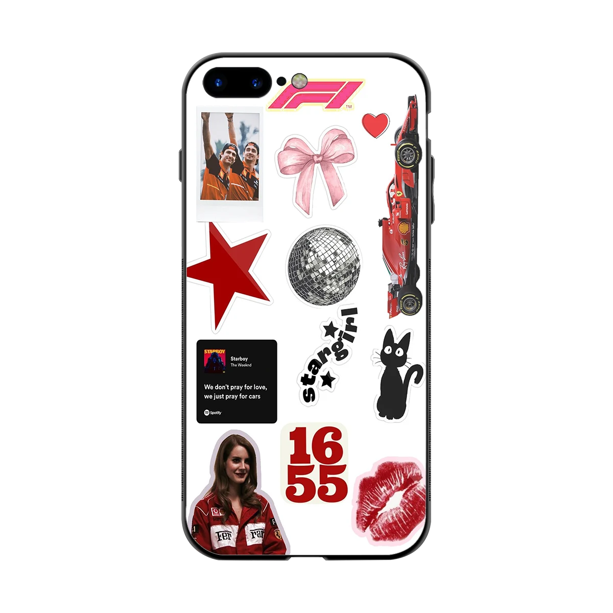 Formula 1 Fever back phone cover | glass case for iphone 8 plus