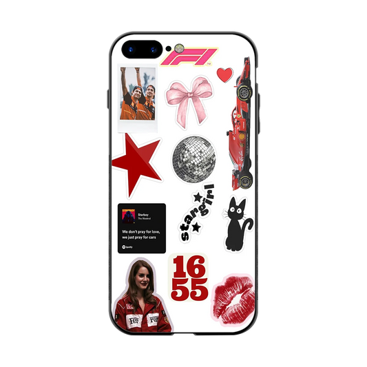 Formula 1 Fever back phone cover | glass case for iphone 8 plus