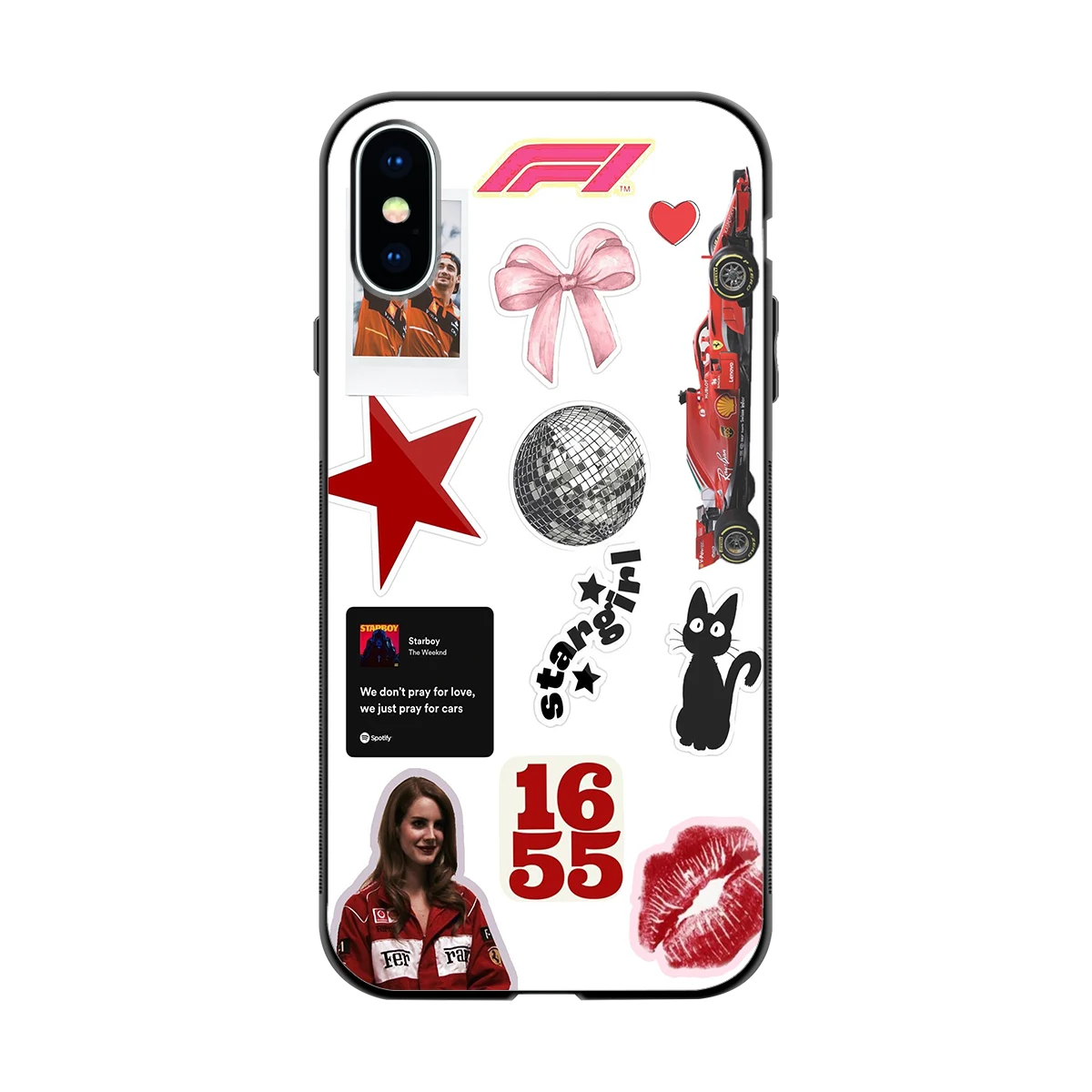 Formula 1 Fever back phone cover | glass case for iphone x