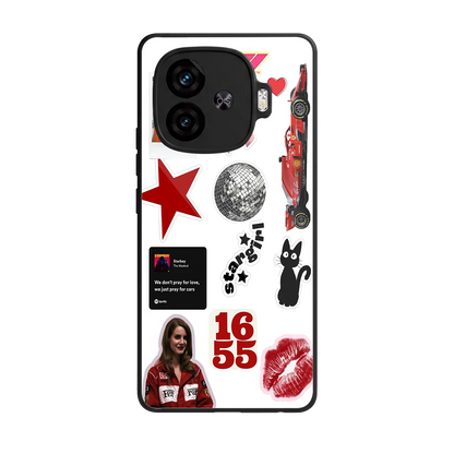 Formula 1 Fever back phone cover | glass case for iqoo neo 10r 5g