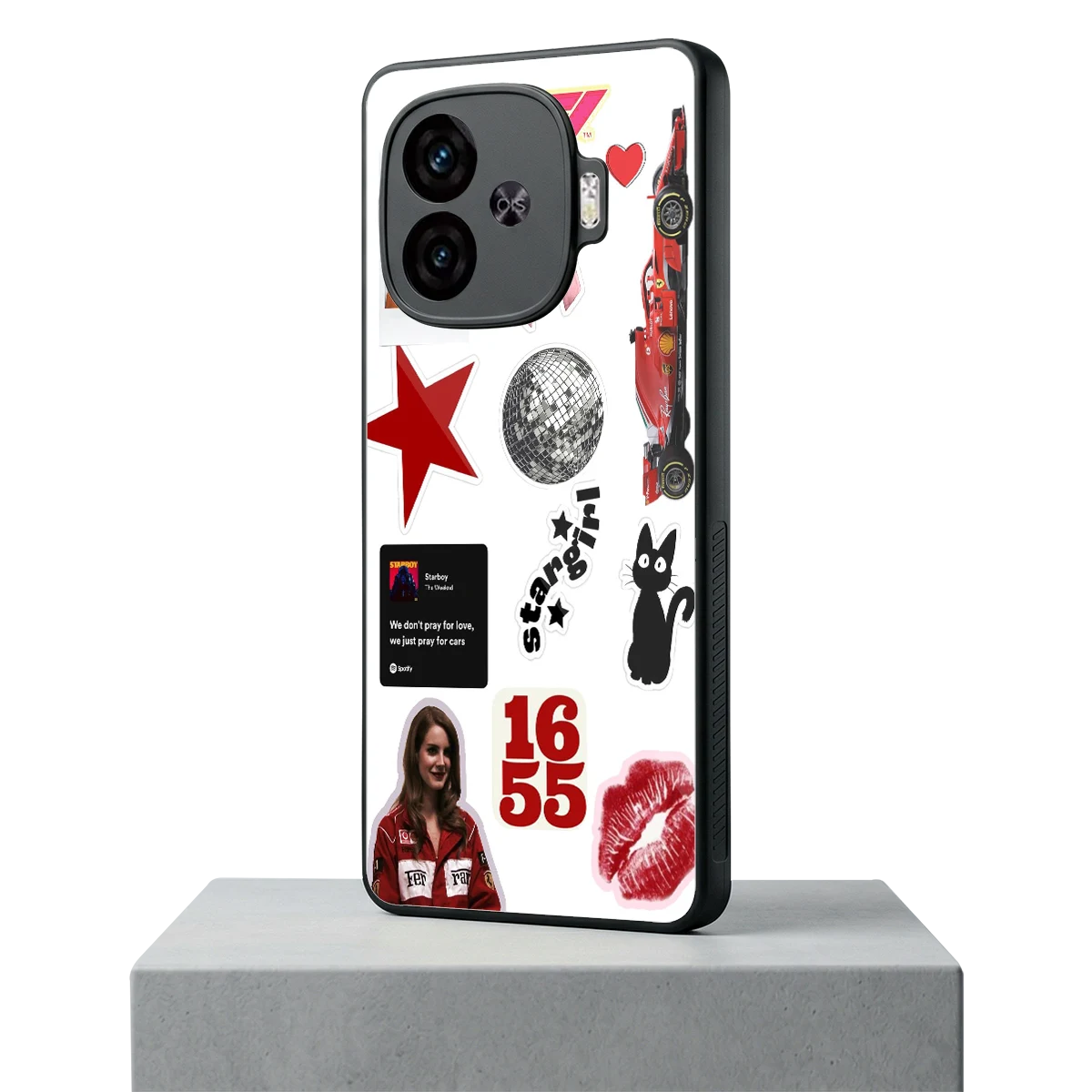 Formula 1 Fever iqoo neo 10r 5g mobile cover | shockproof glass phone case