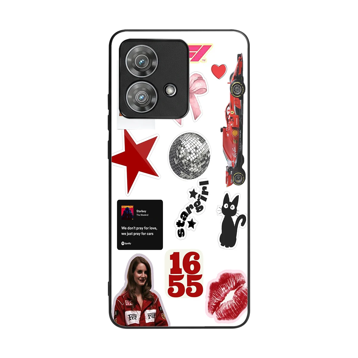 Formula 1 Fever back phone cover | glass case for motorola edge 40 neo 5g