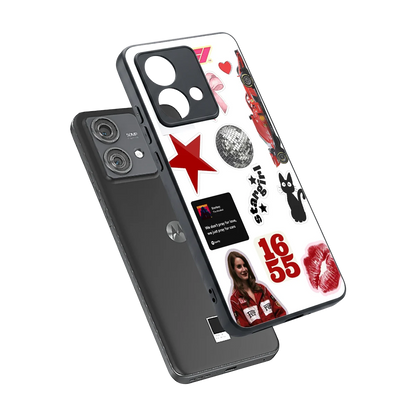 Formula 1 Fever sleek motorola edge 40 neo 5g cover with tempered glass back and TPU edges