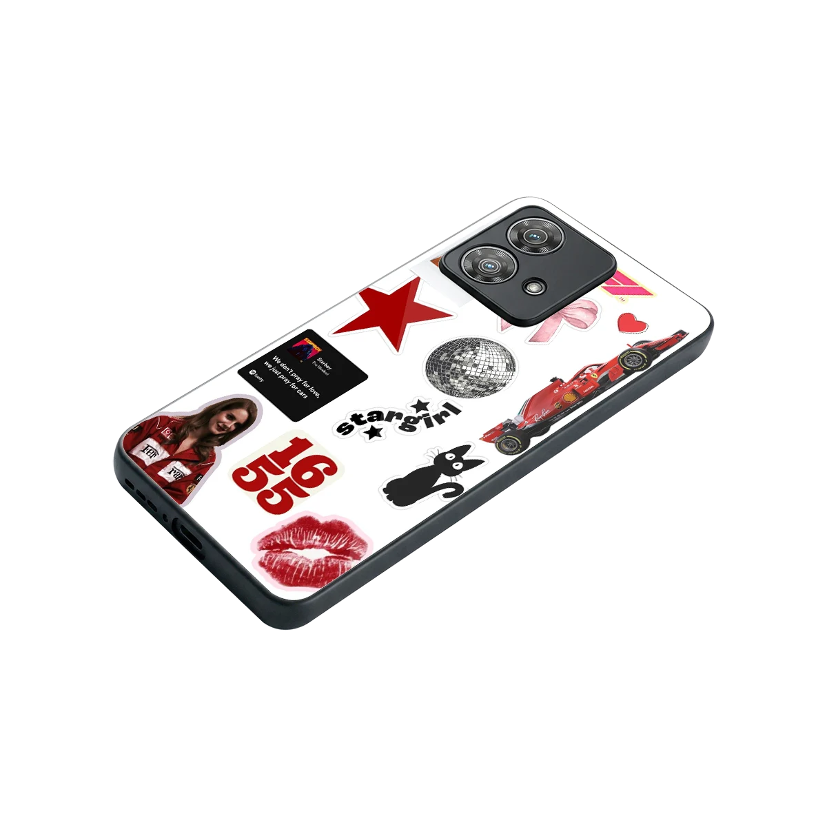 Formula 1 Fever stylish phone case for motorola edge 40 neo 5g | glossy glass and slim fit
