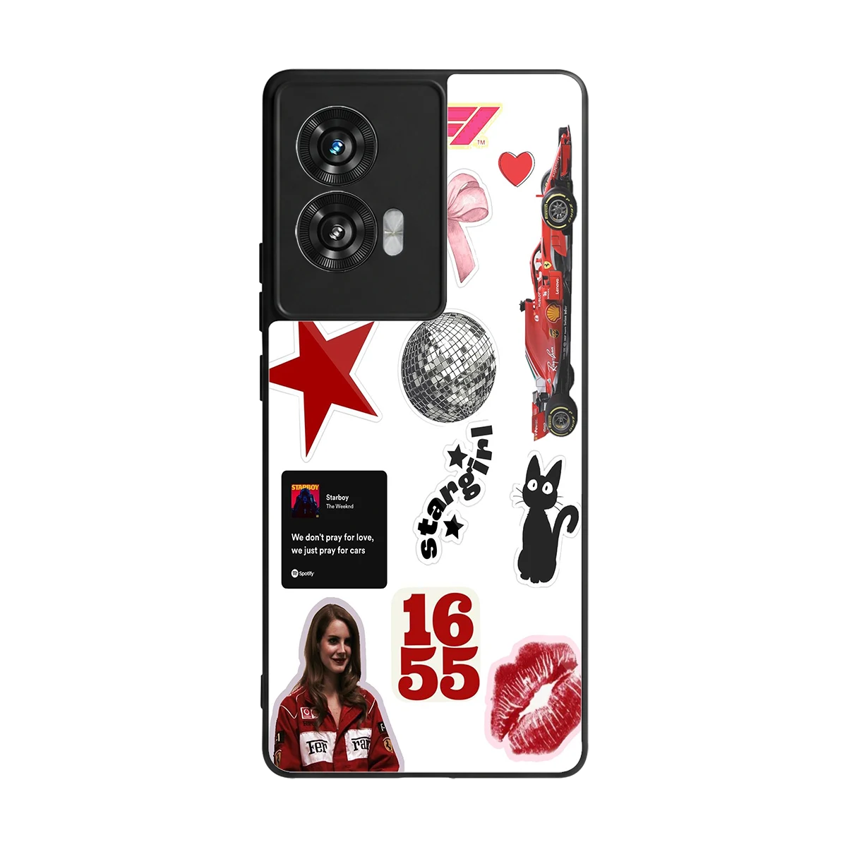 Formula 1 Fever back phone cover | glass case for motorola edge 50 fusion