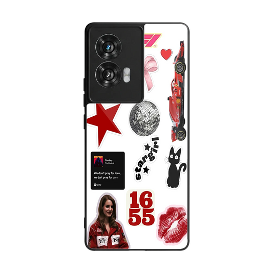 Formula 1 Fever back phone cover | glass case for motorola edge 50 fusion