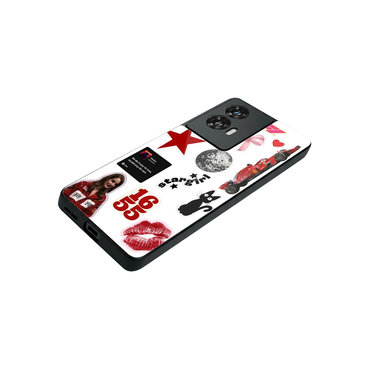 Formula 1 Fever stylish phone case for motorola edge 50 fusion | glossy glass and slim fit