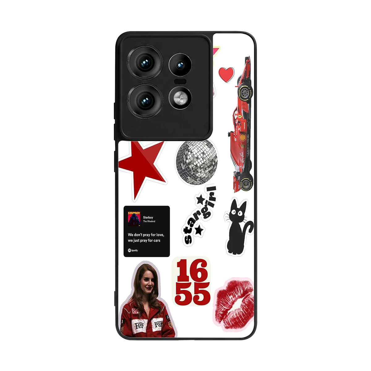 Formula 1 Fever back phone cover | glass case for motorola edge 50 pro