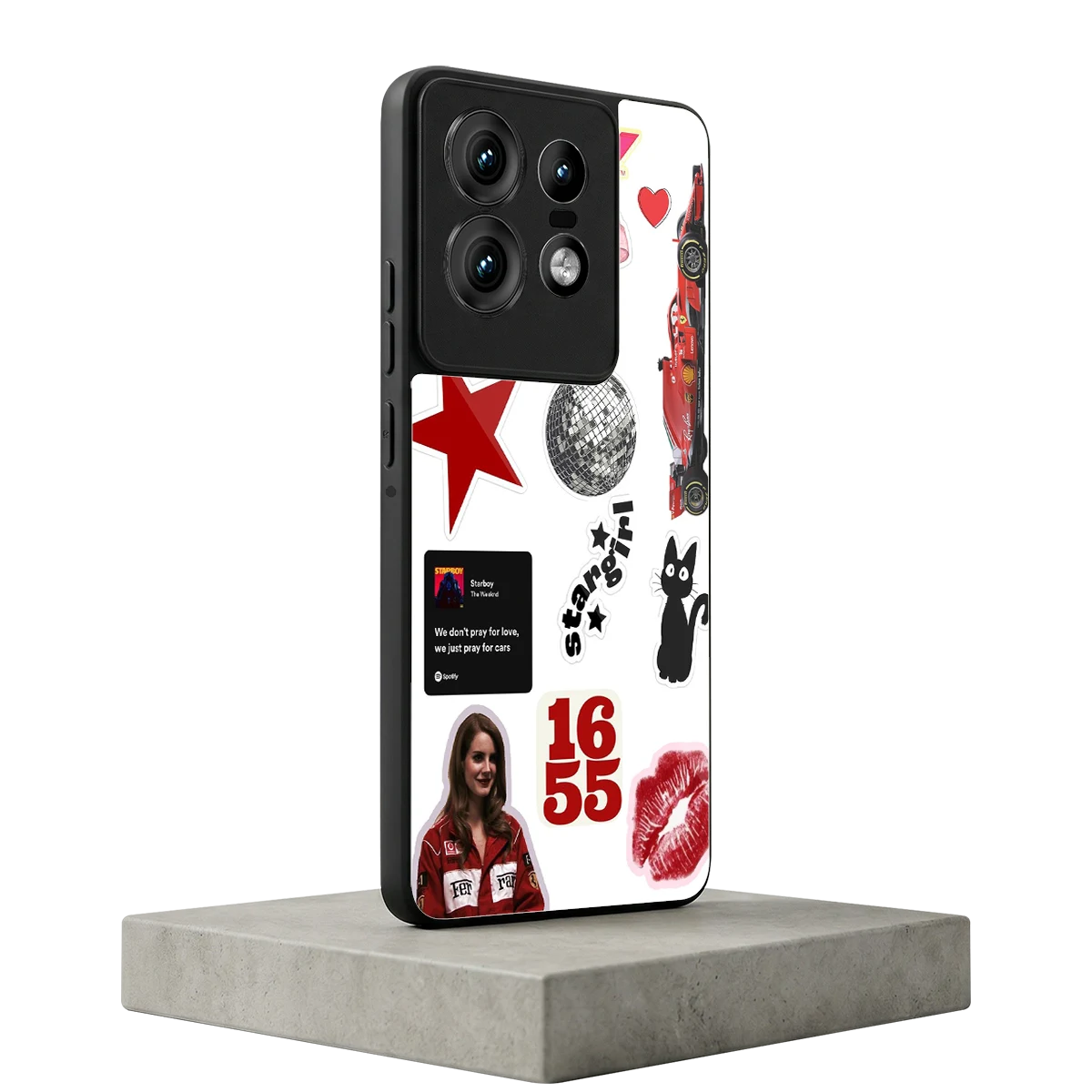 Formula 1 Fever motorola edge 50 pro mobile cover | shockproof glass phone case