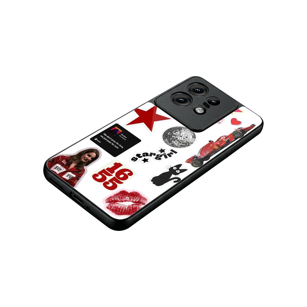 Formula 1 Fever stylish phone case for motorola edge 50 pro | glossy glass and slim fit