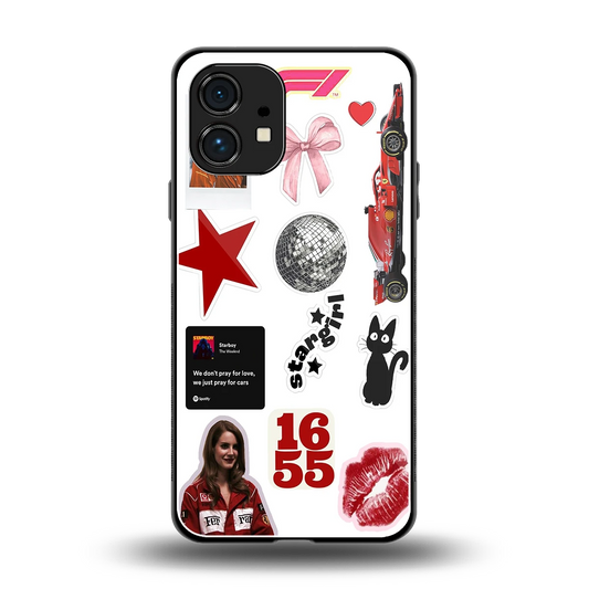 Formula 1 Fever back phone cover | glass case for nothing phone 1