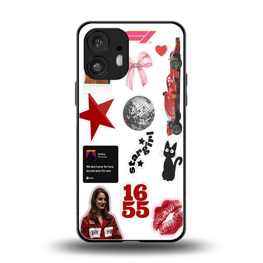 Formula 1 Fever back phone cover | glass case for nothing phone 2