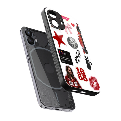 Formula 1 Fever sleek nothing phone 2 cover with tempered glass back and TPU edges