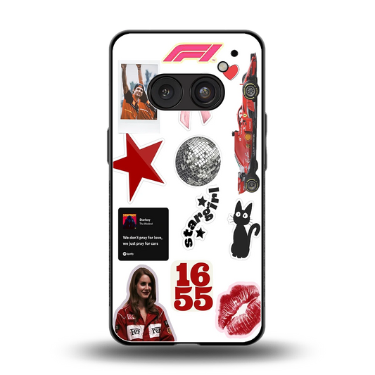 Formula 1 Fever back phone cover | glass case for nothing phone 2a