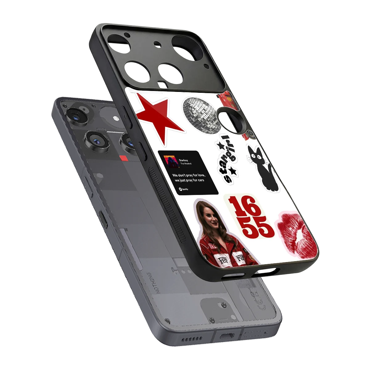 Formula 1 Fever sleek nothing phone 3 cover with tempered glass back and TPU edges