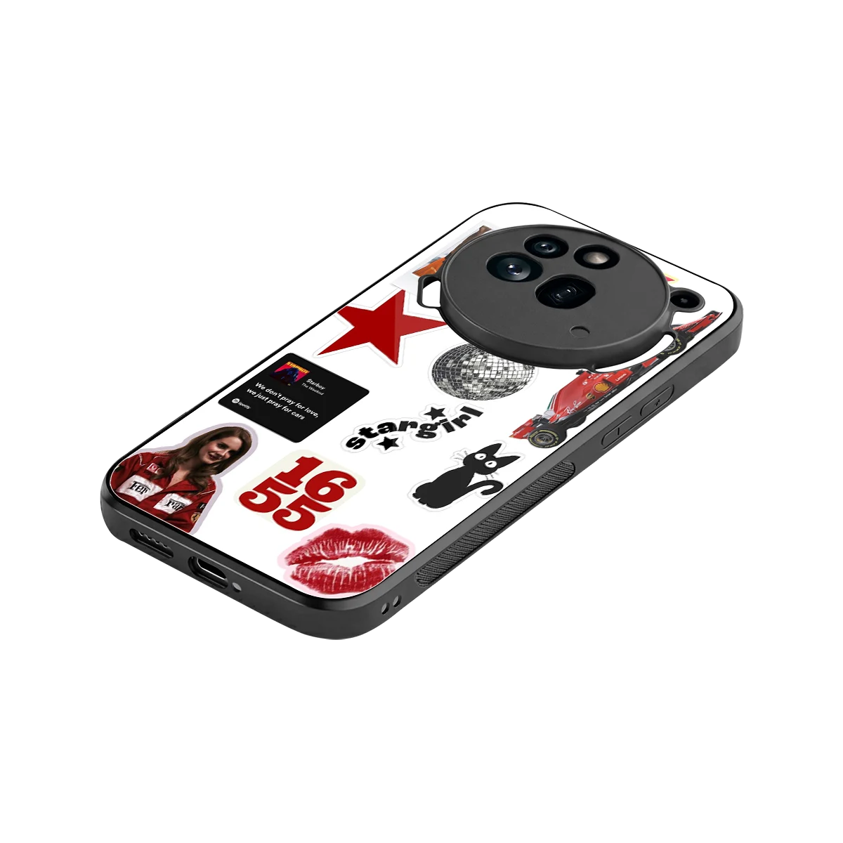 Formula 1 Fever stylish phone case for nothing phone 3a pro | glossy glass and slim fit