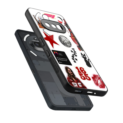 Formula 1 Fever sleek nothing phone 3a cover with tempered glass back and TPU edges