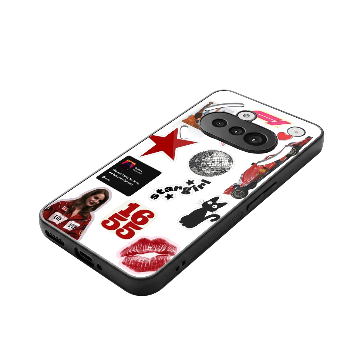 Formula 1 Fever stylish phone case for nothing phone 3a | glossy glass and slim fit