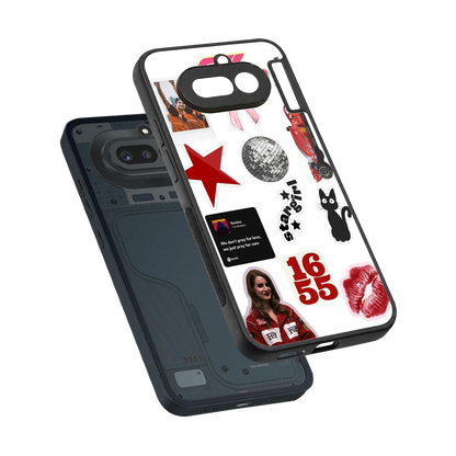 Formula 1 Fever sleek nothing phone 4a cover with tempered glass back and TPU edges