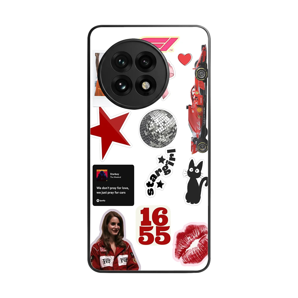 Formula 1 Fever back phone cover | glass case for oneplus 13r