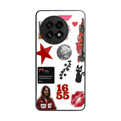 Formula 1 Fever back phone cover | glass case for oneplus 13r