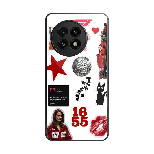 Formula 1 Fever back phone cover | glass case for oneplus 13r